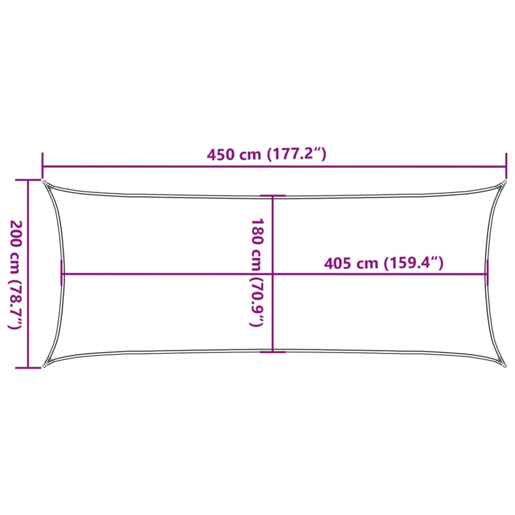 Solsegel 160 G/M² 2X4,5 M Hdpe