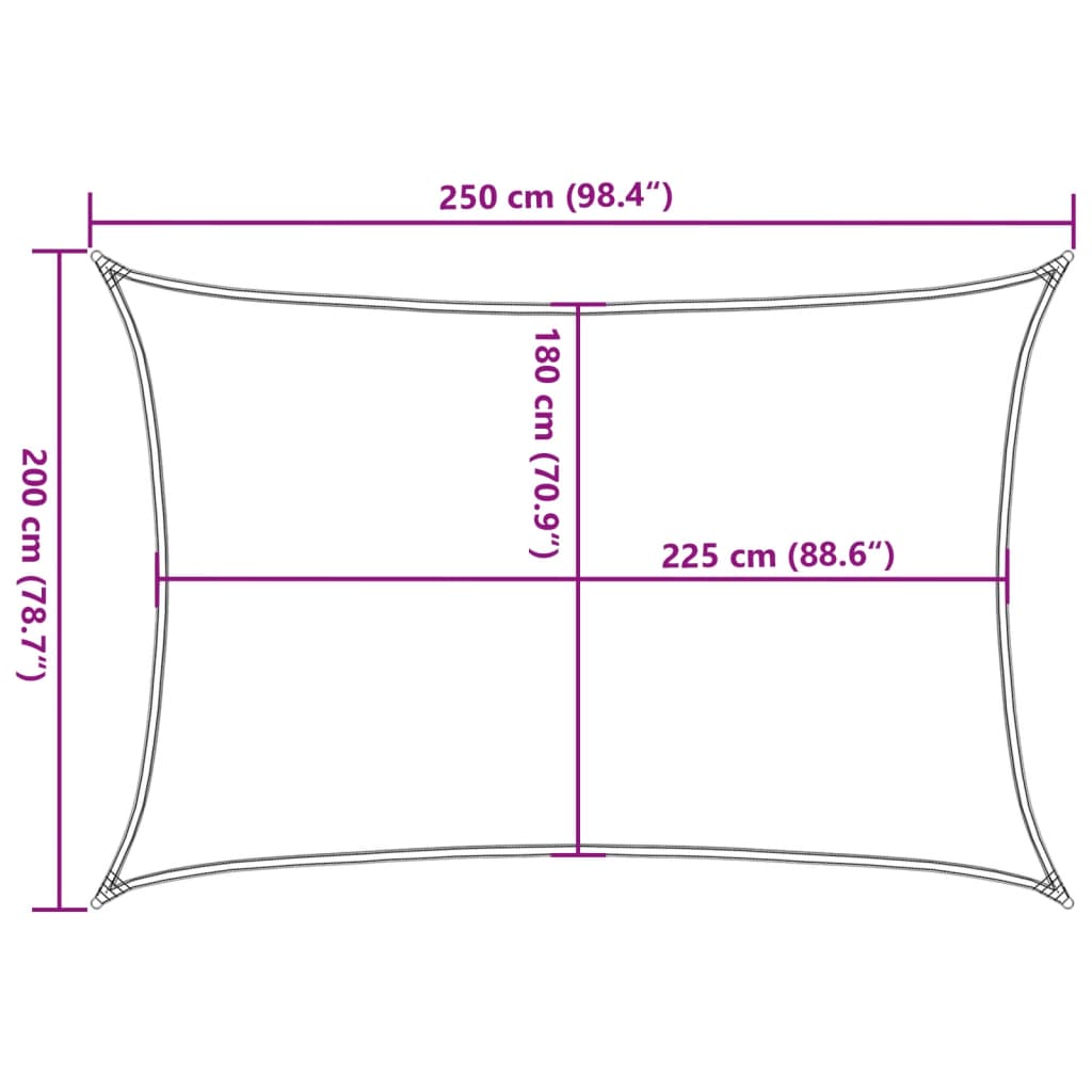 Solsegel 160 G/M² 2X2,5 M Hdpe