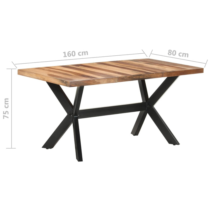 Matbord Massivt Trä Med Honungsfinish