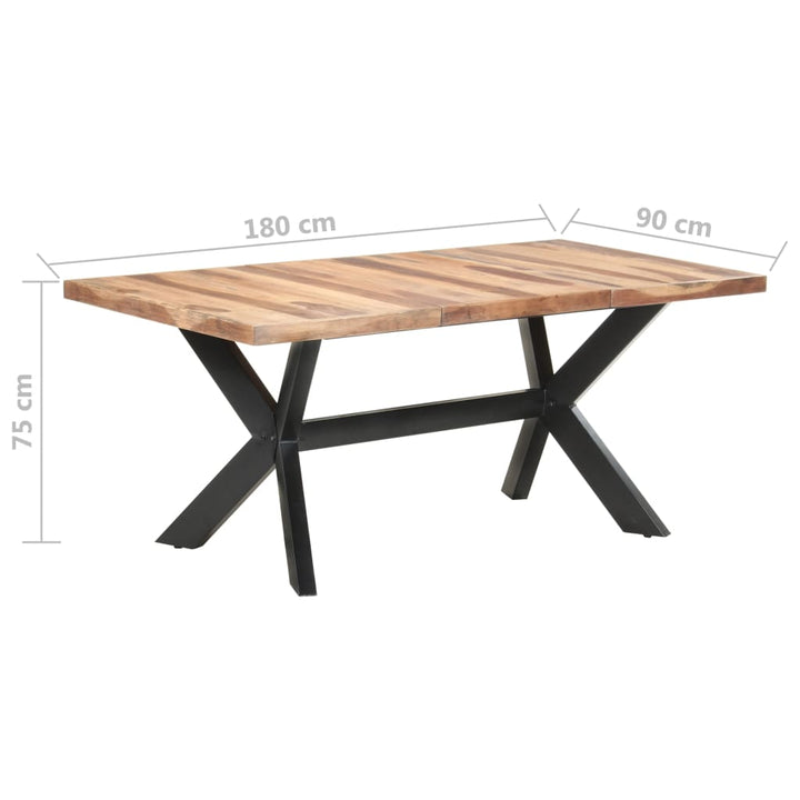 Matbord Massivt Trä Med Honungsfinish