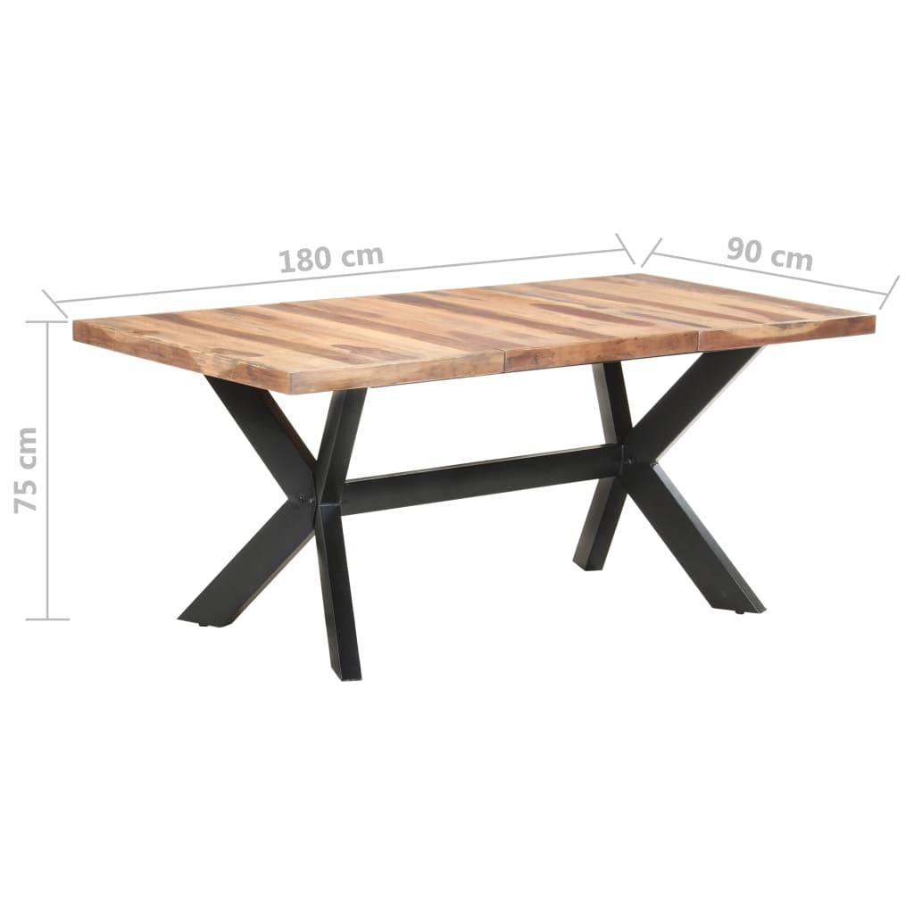 Matbord Massivt Trä Med Honungsfinish