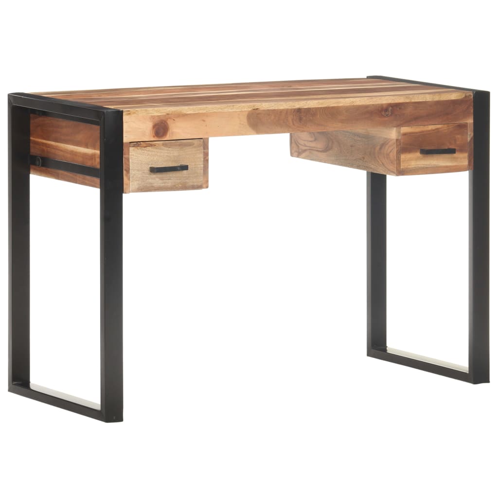Skrivbord 110X50X76 Cm Massivt Trä