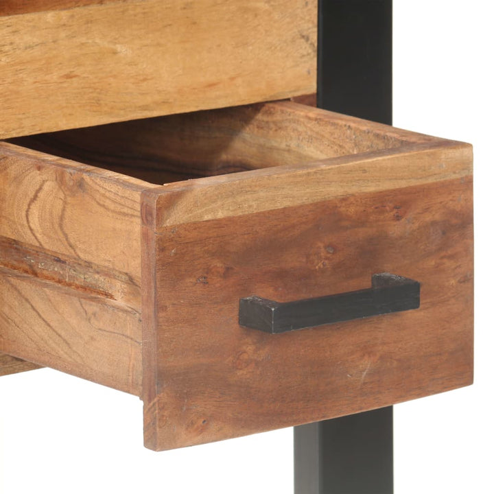 Skrivbord 110X50X76 Cm Massivt Trä