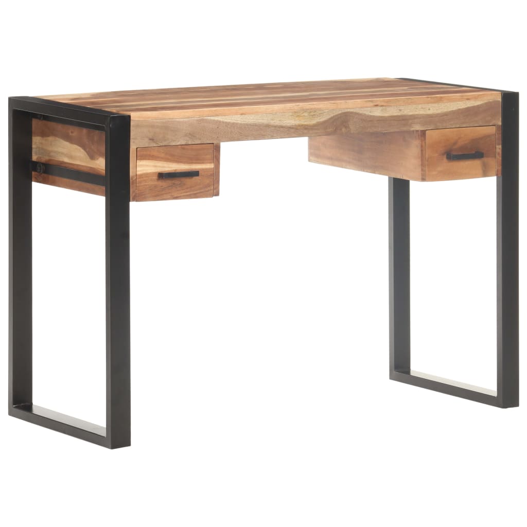 Skrivbord 110X50X76 Cm Massivt Trä
