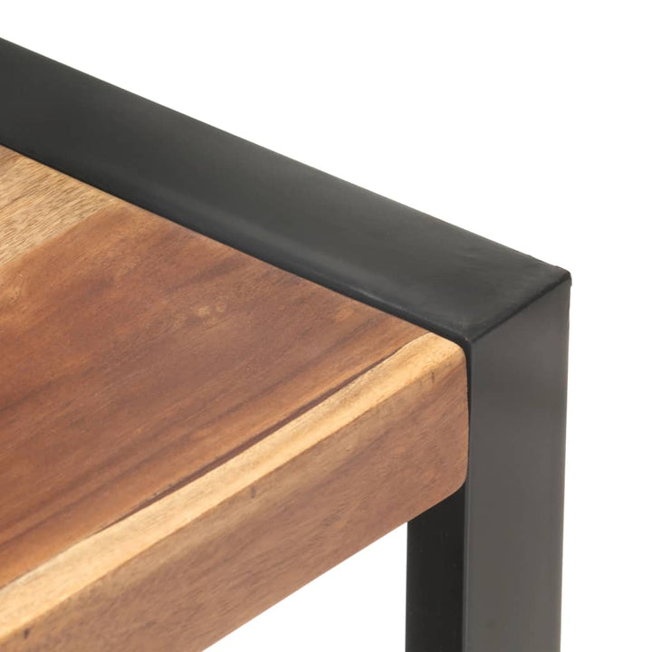 Tv-Bänk 120X35X45 Cm Massivt Trä Med Honungsfinish