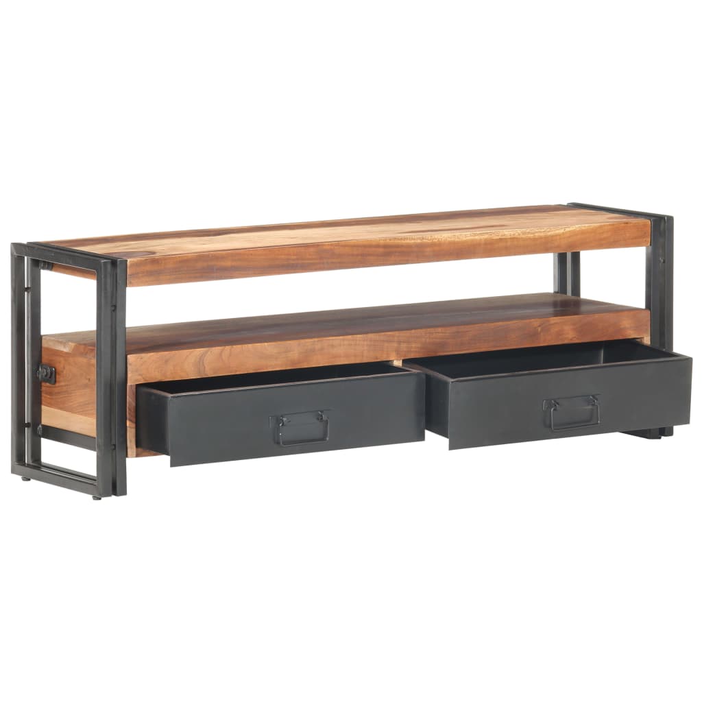 Tv-Bänk 120X30X40 Cm Massivt Trä