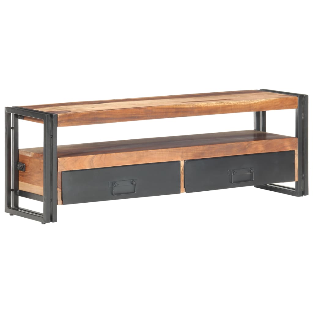 Tv-Bänk 120X30X40 Cm Massivt Trä