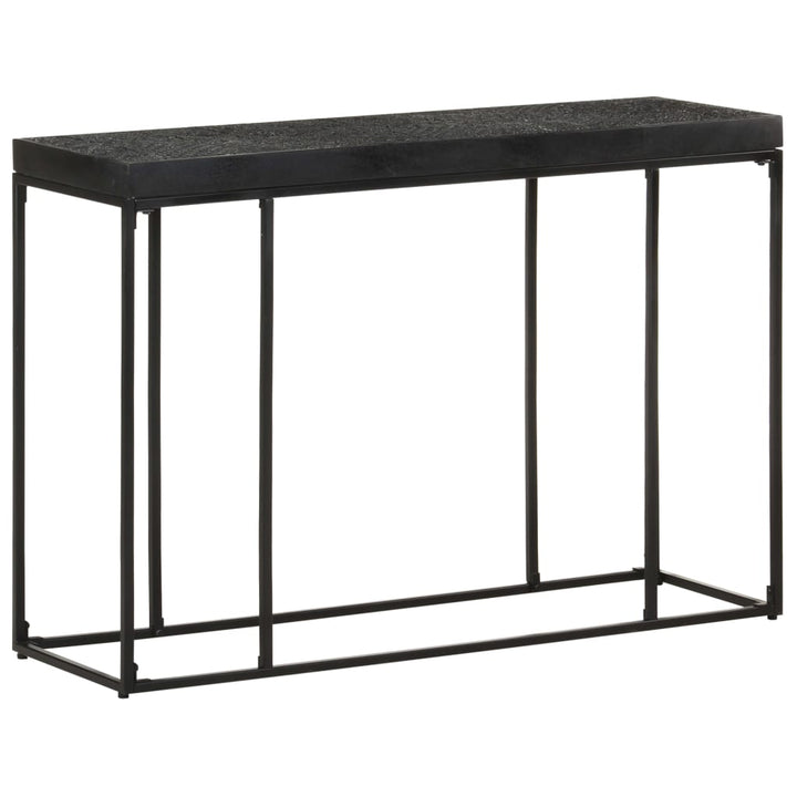 Konsolbord Svart 110X35X76 Cm Massivt Akaciaträ Och Mangoträ
