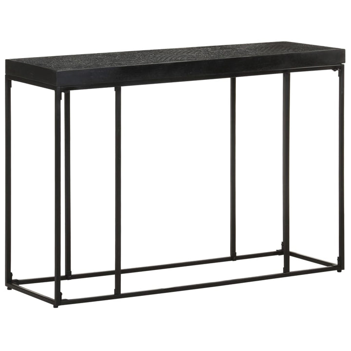 Konsolbord Svart 110X35X76 Cm Massivt Akaciaträ Och Mangoträ