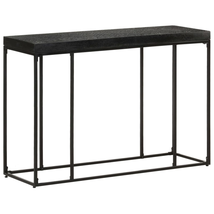 Konsolbord Svart 110X35X76 Cm Massivt Akaciaträ Och Mangoträ