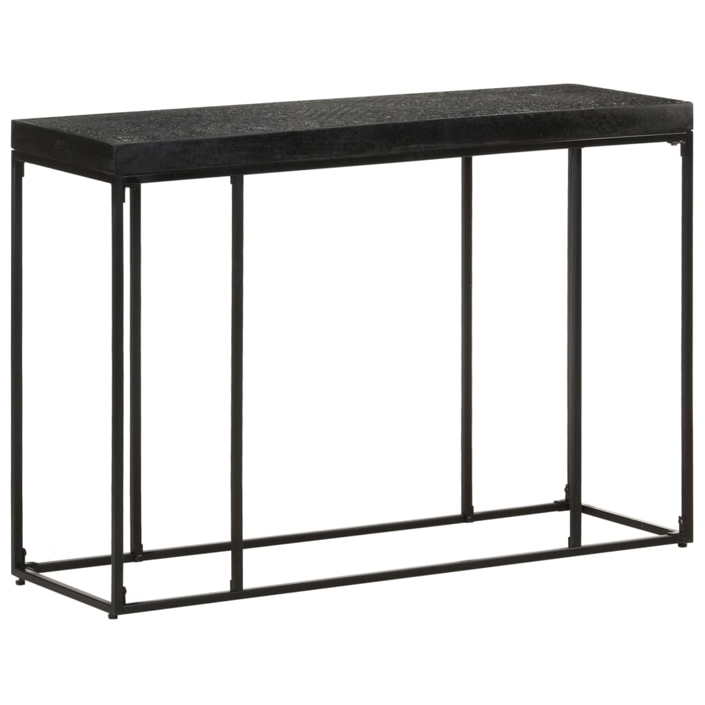 Konsolbord Svart 110X35X76 Cm Massivt Akaciaträ Och Mangoträ