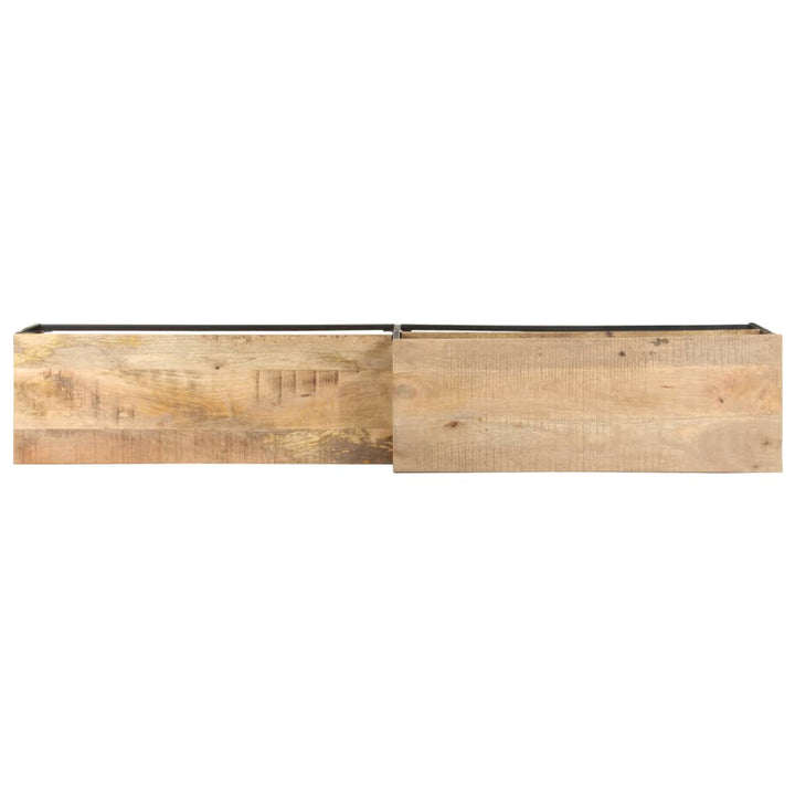 Tv-Bänk 180X30X50 Cm Grovt Mangoträ