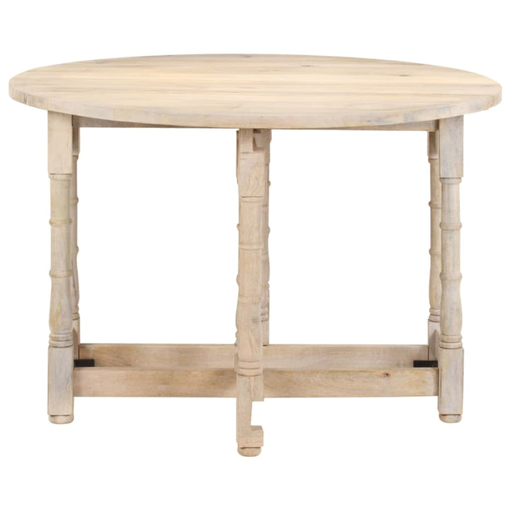 Matbord Rund 110X76 Cm Massivt Mangoträ