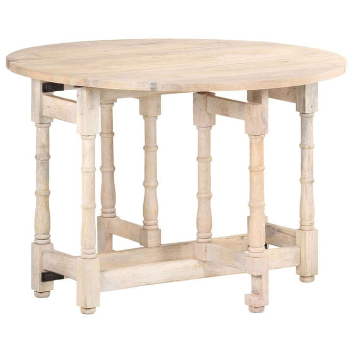 Matbord Rund 110X76 Cm Massivt Mangoträ