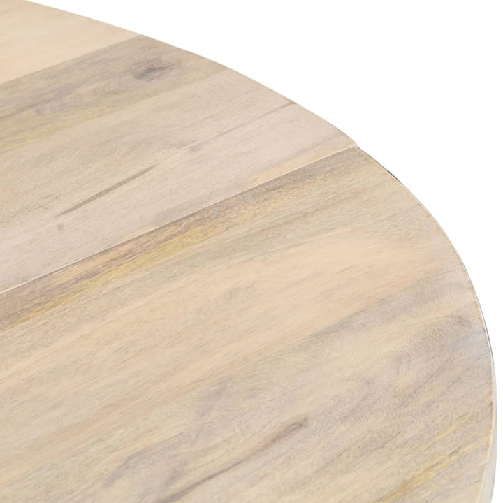 Matbord Rund 110X76 Cm Massivt Mangoträ