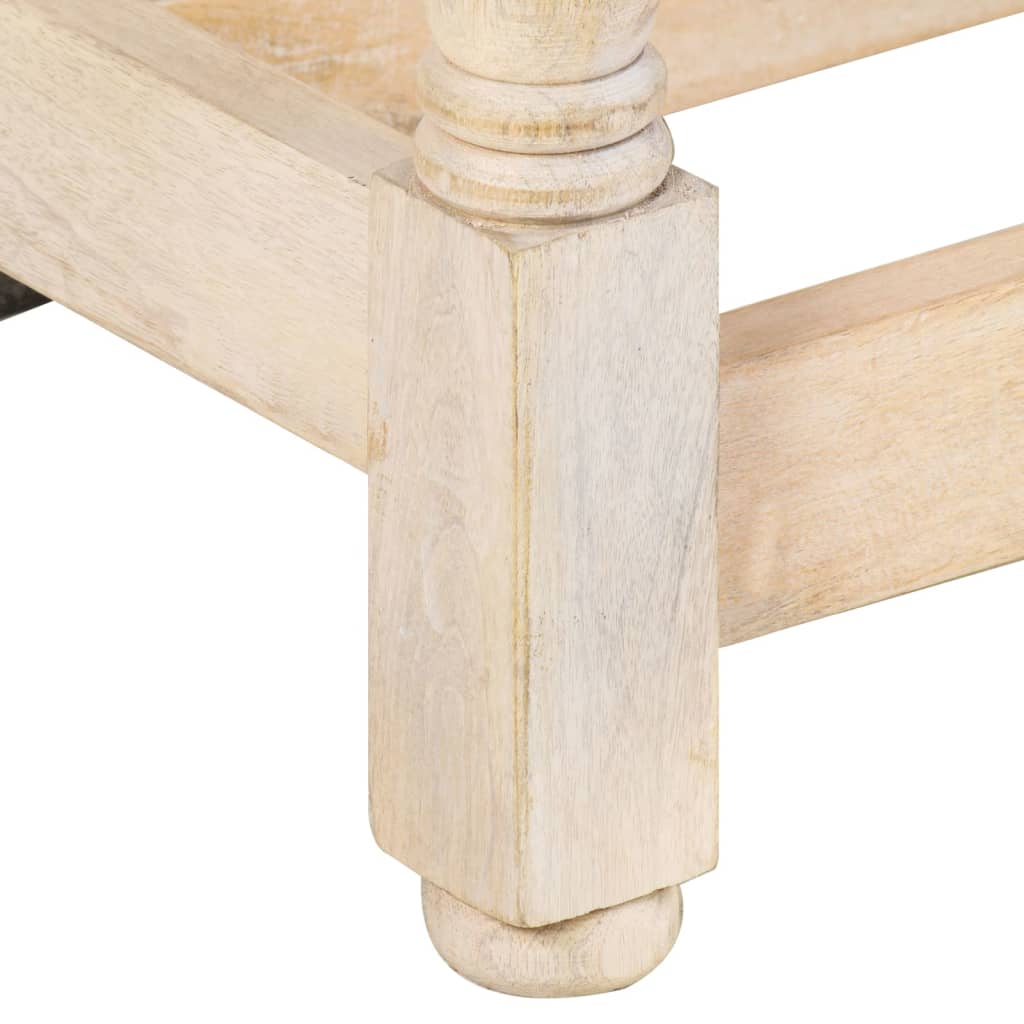 Matbord Rund 110X76 Cm Massivt Mangoträ