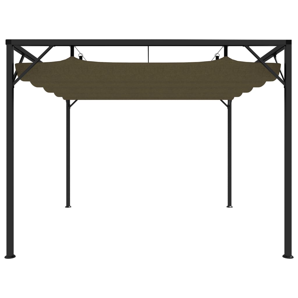 Paviljong Med Infällbart Tak 3X3 M 180 G/M²