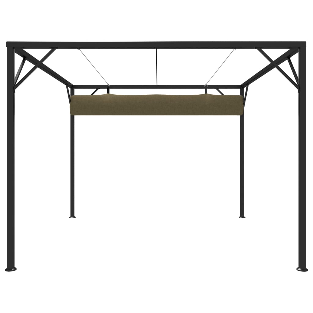 Paviljong Med Infällbart Tak 3X3 M 180 G/M²