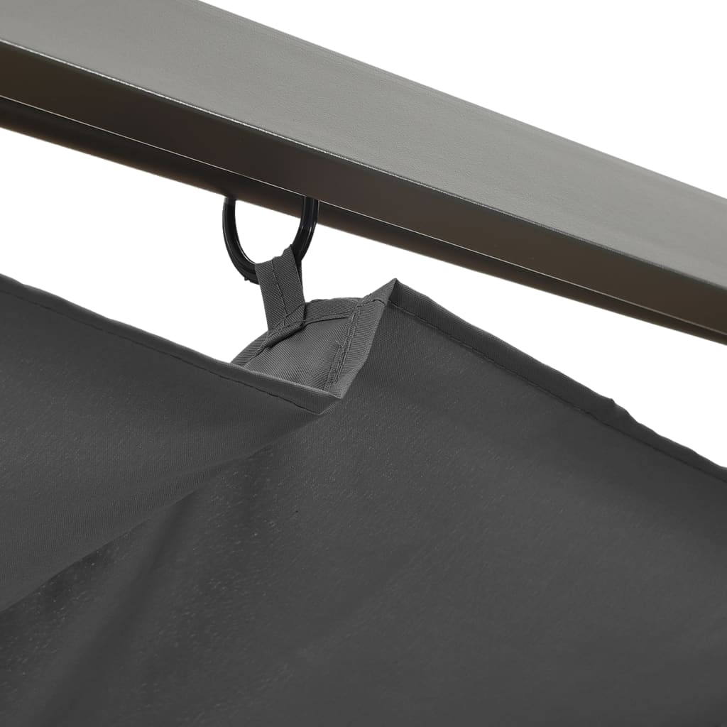 Pergola Med Infällbart Tak 3X3 M Stål 180 G/M²