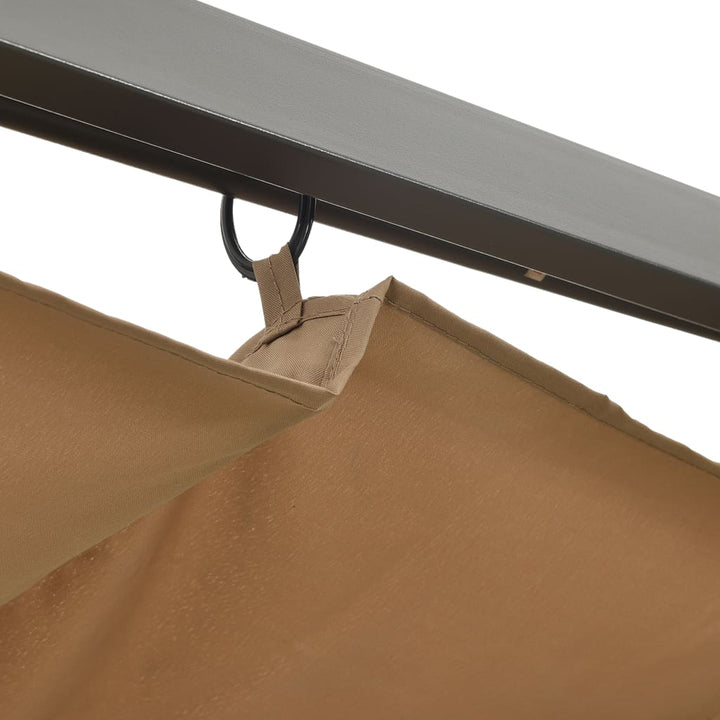 Pergola Med Infällbart Tak 3X3 M Stål 180 G/M²