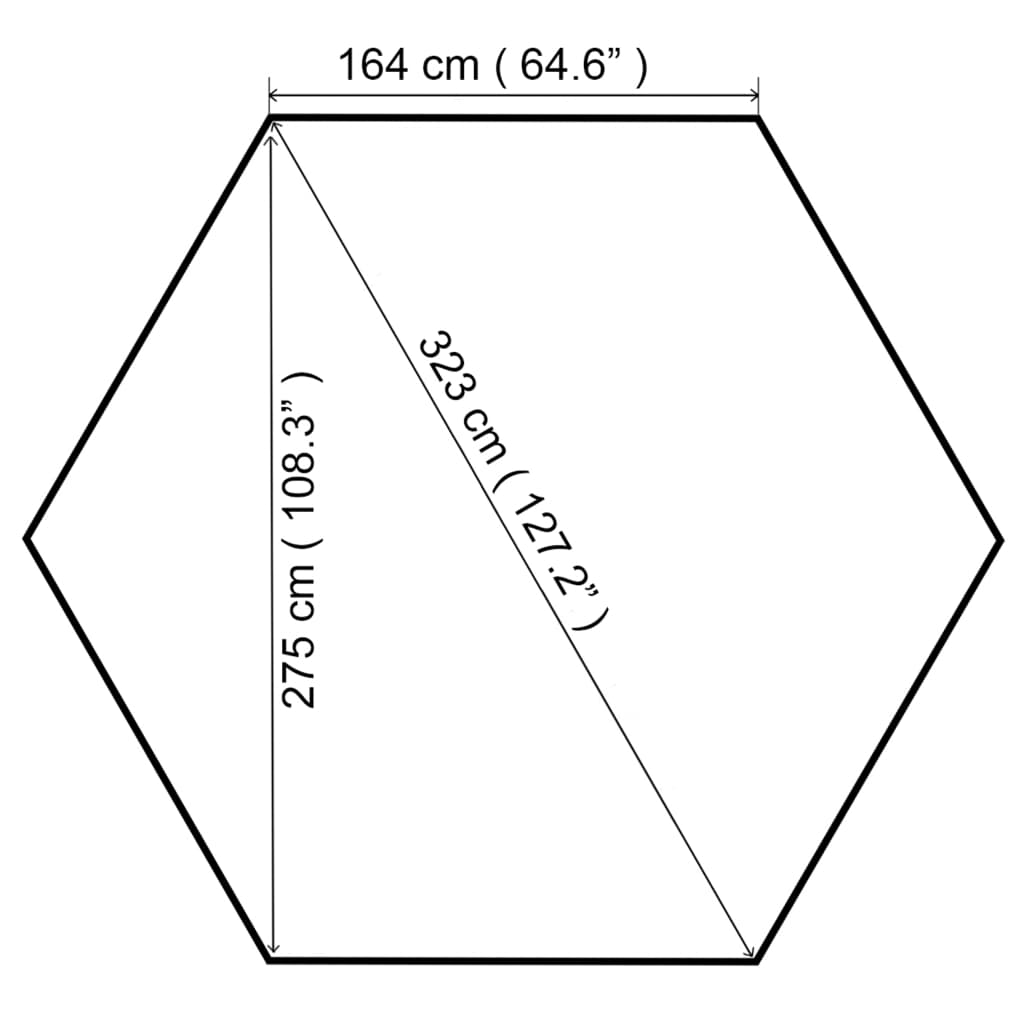 Paviljong 323X275X265 Cm 180 G/M²