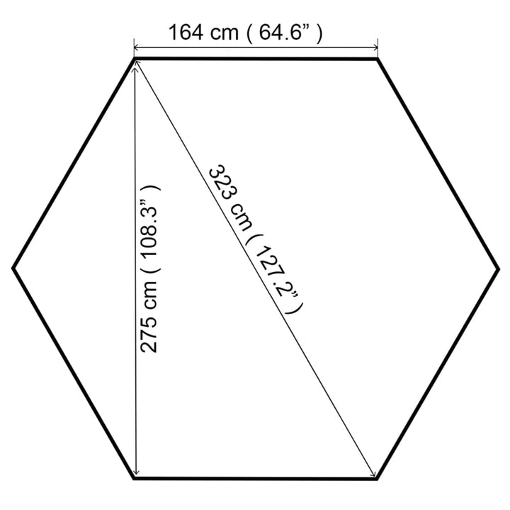 Paviljong 323X275X265 Cm 180 G/M²