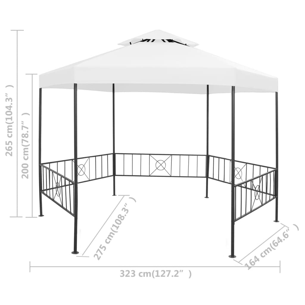 Paviljong 323X275X265 Cm 180 G/M²
