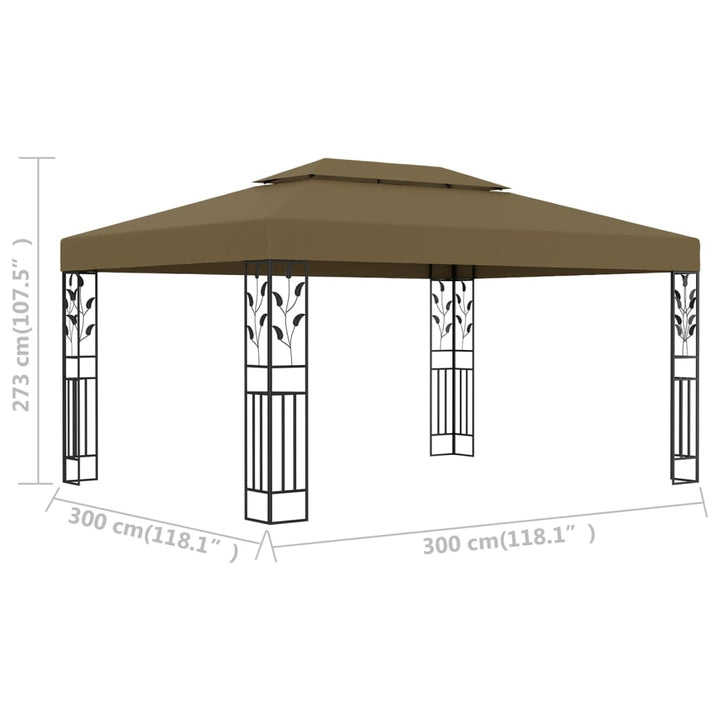Paviljong Dubbla Tak 3X4 M 180 G/M²