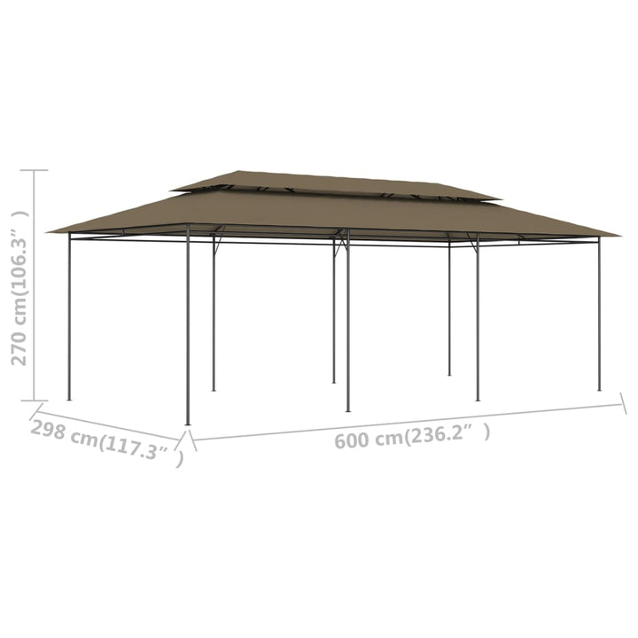 Paviljong 600X298X270 Cm 180 G/M²