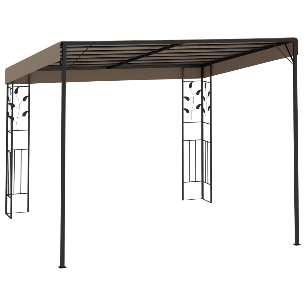 Väggmonterad Paviljong 3X3X2,5 M Taupe
