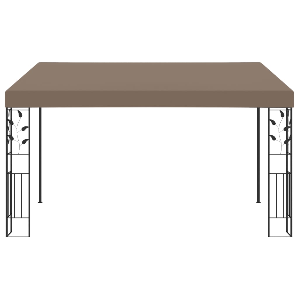 Väggmonterad Paviljong 4X3X2,5 M Taupe