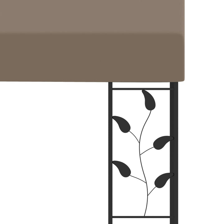 Väggmonterad Paviljong 4X3X2,5 M Taupe