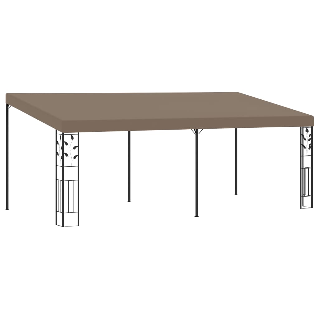 Väggmonterad Paviljong 6X3X2,5 M Taupe