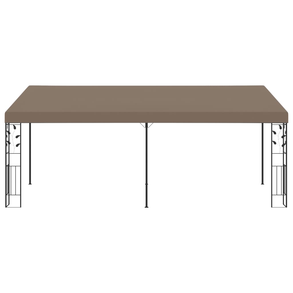 Väggmonterad Paviljong 6X3X2,5 M Taupe