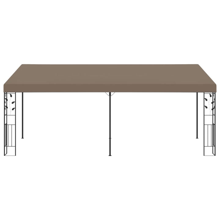 Väggmonterad Paviljong 6X3X2,5 M Taupe