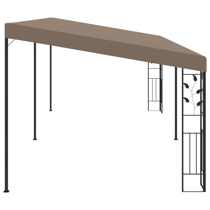 Väggmonterad Paviljong 6X3X2,5 M Taupe