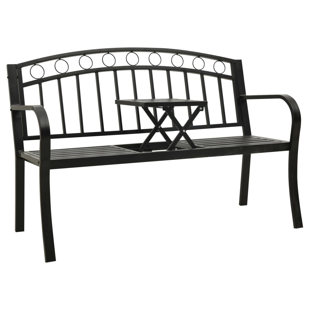 Trädgårdsbänk 125 Cm Stål