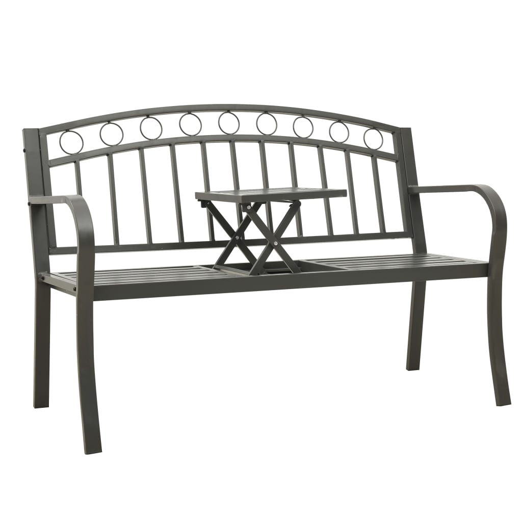 Trädgårdsbänk 125 Cm Stål