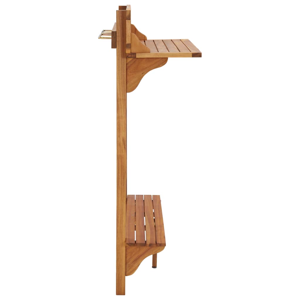 Balkongbord 90X37X122,5 Cm Massivt Akaciaträ