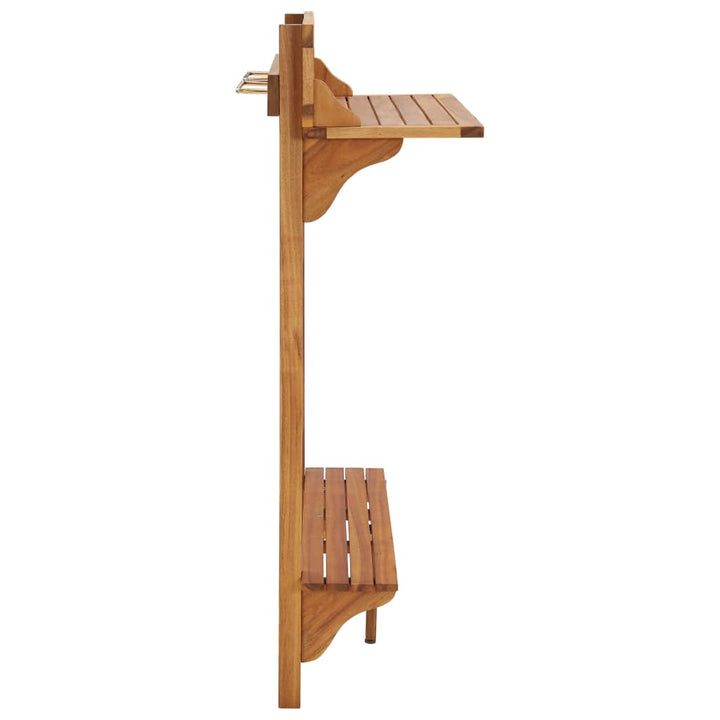 Balkongbord 90X37X122,5 Cm Massivt Akaciaträ