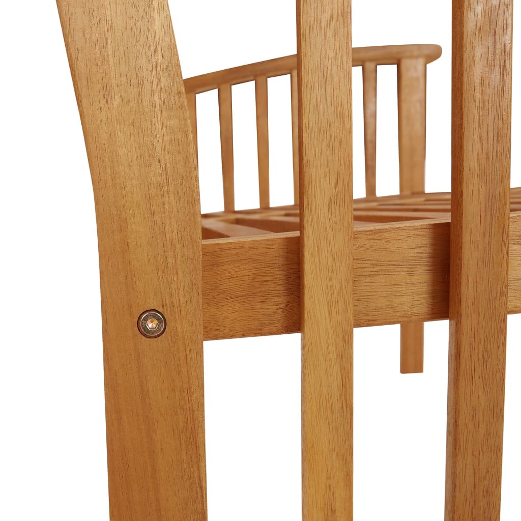 Trädgårdsbänk 119 Cm Massivt Akaciaträ