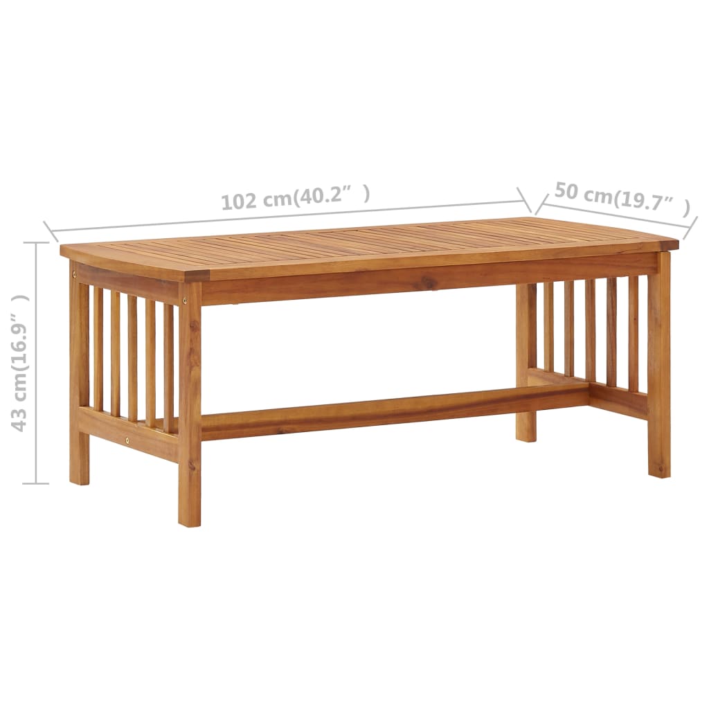 Loungegrupp För Trädgården Med Dynor 2 Delar Massivt Akaciaträ