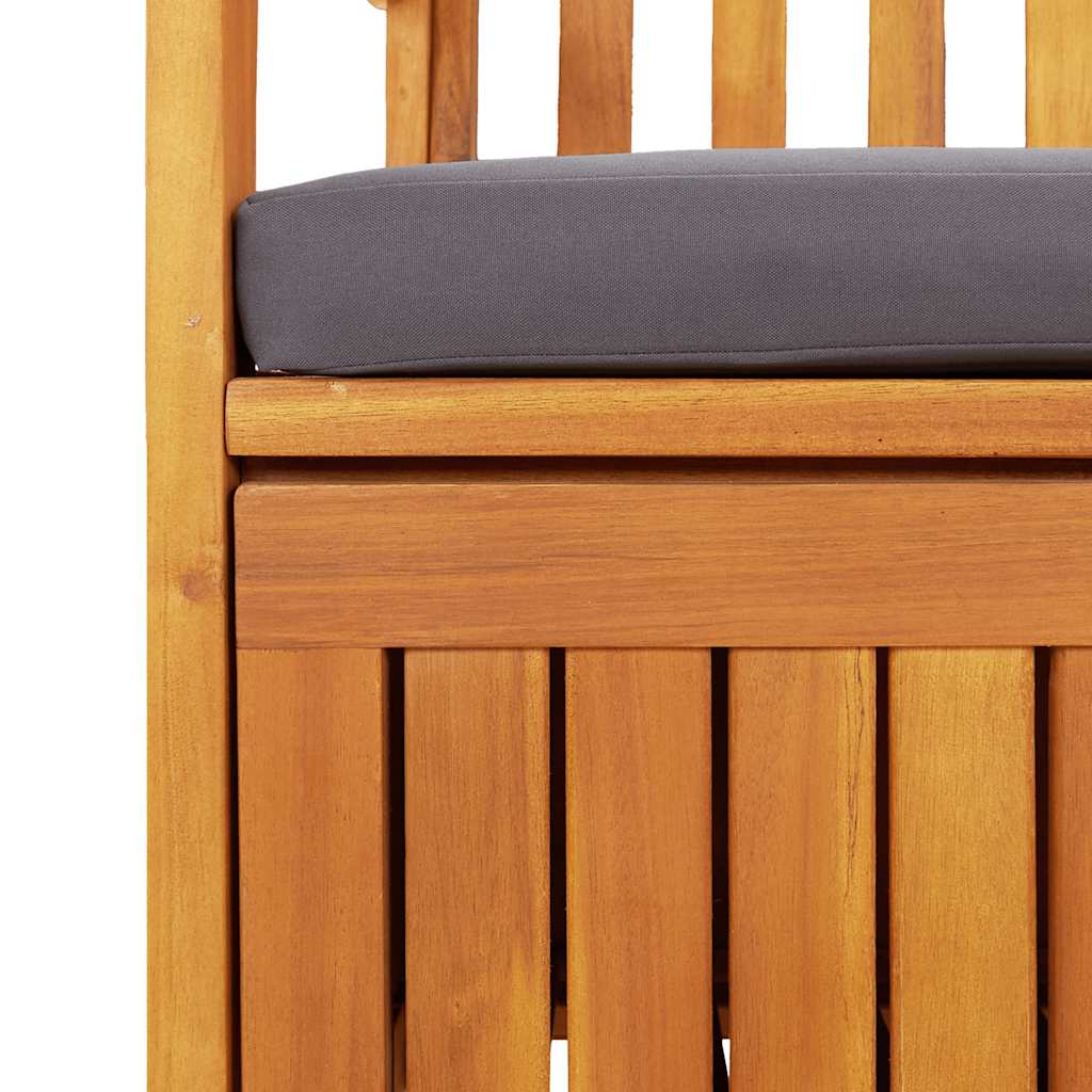 Förvaringsbänk 120 Cm Massivt Akaciaträ