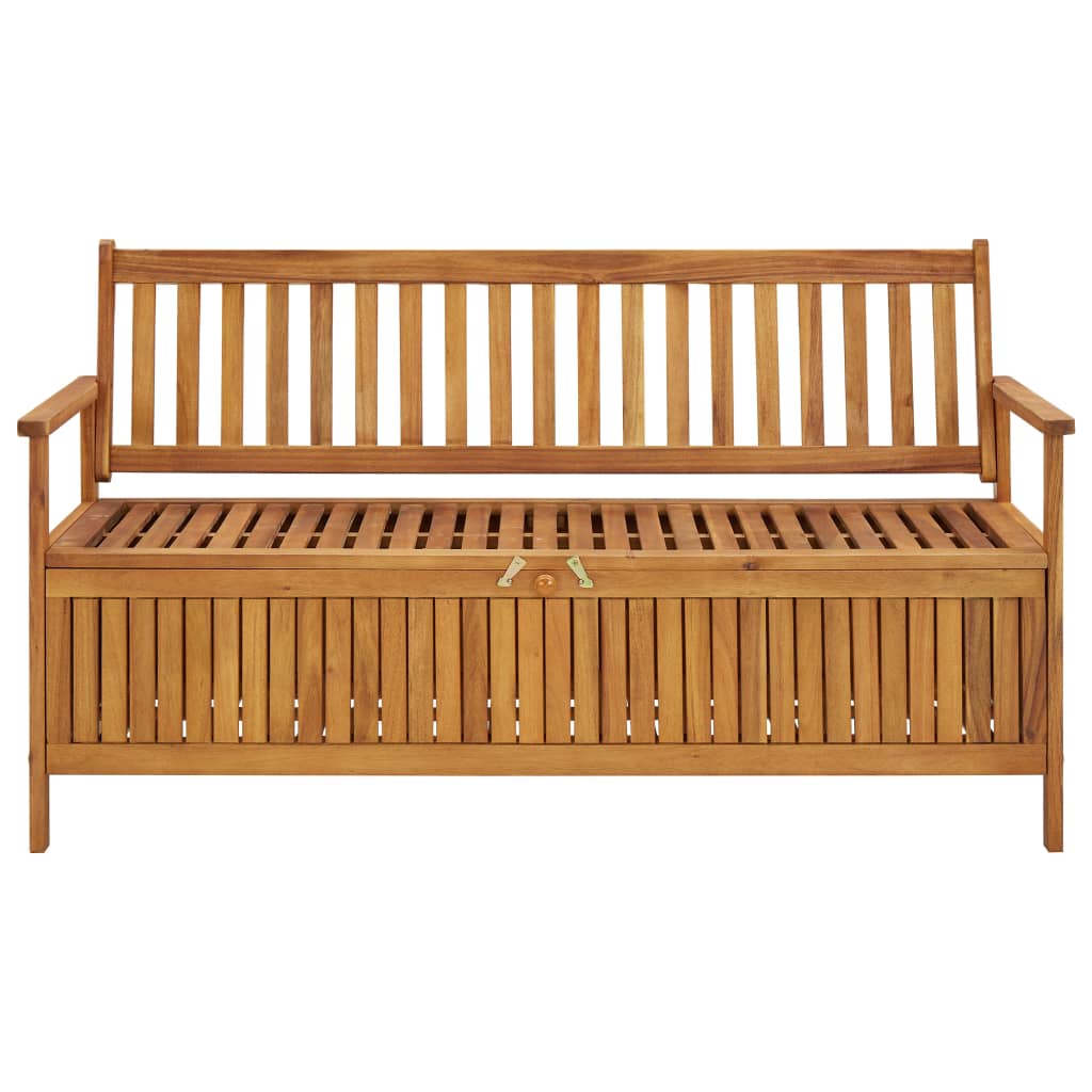 Förvaringsbänk 148 Cm Massivt Akaciaträ
