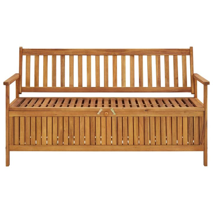 Förvaringsbänk 148 Cm Massivt Akaciaträ