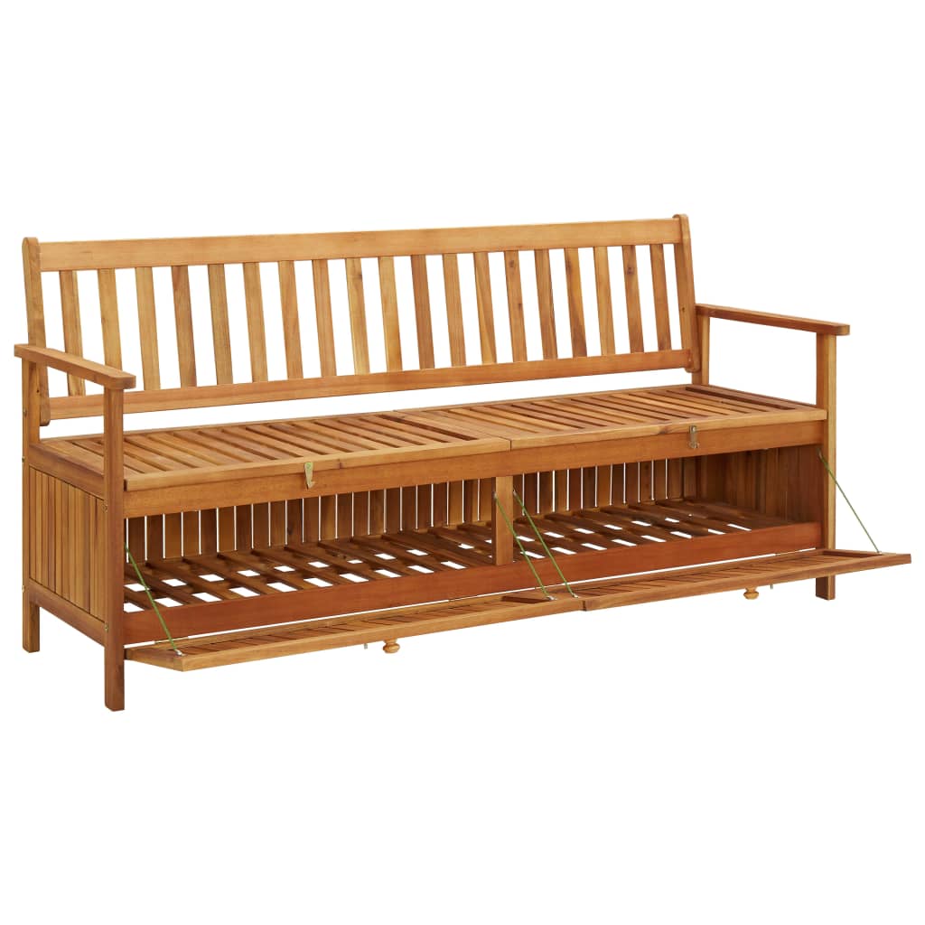 Förvaringsbänk 170 Cm Massivt Akaciaträ