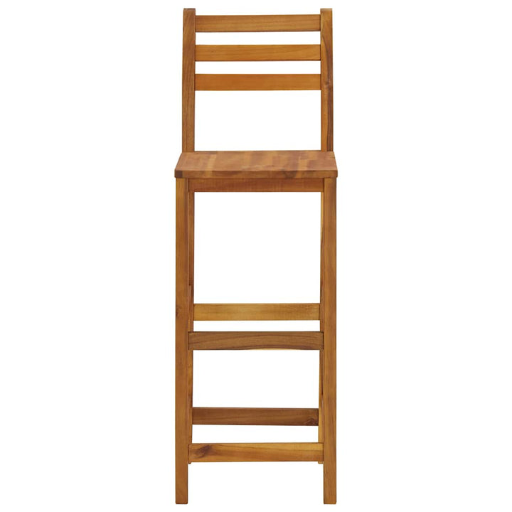 Barstolar 4 St Massivt Akaciaträ