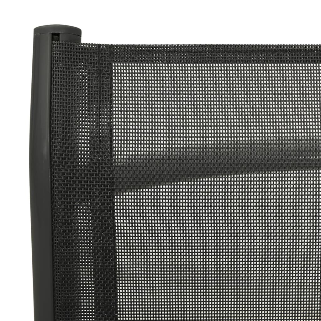 Trädgårdsstolar Justerbara 2 St Textilen Och Aluminium