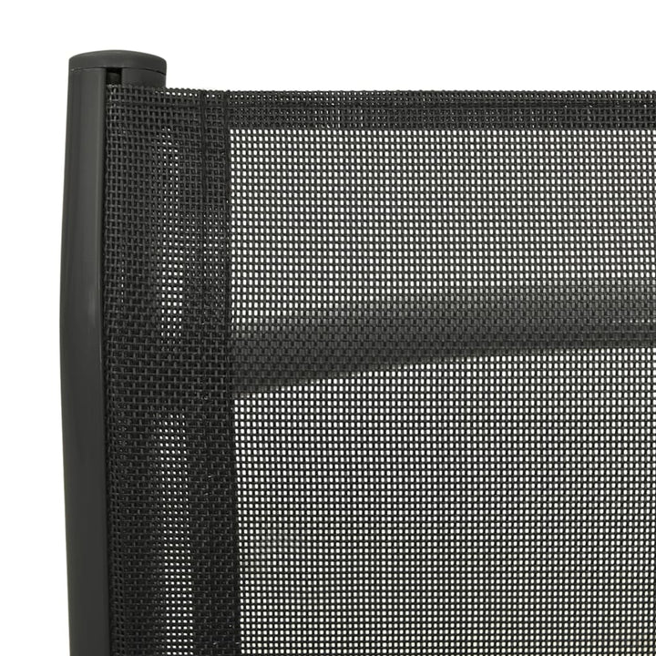 Trädgårdsstolar Justerbara 2 St Textilen Och Aluminium