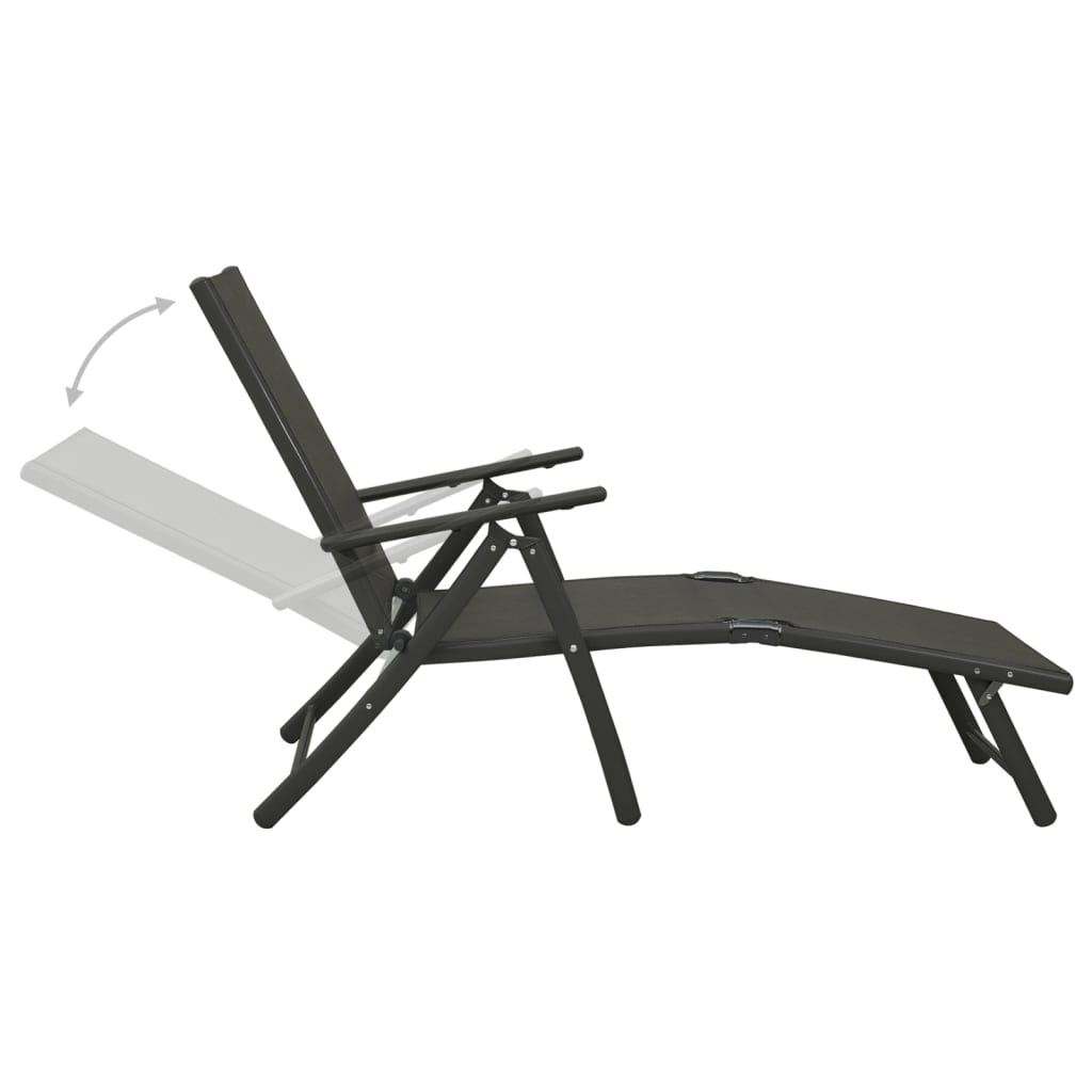 Loungegrupp För Trädgården 3 Delar Textilen &amp; Aluminium